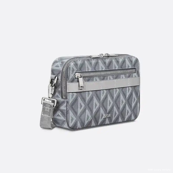 Cheap Dior Safari Motif Canvas Grey Diamond Messenger CD 0509 Luxury